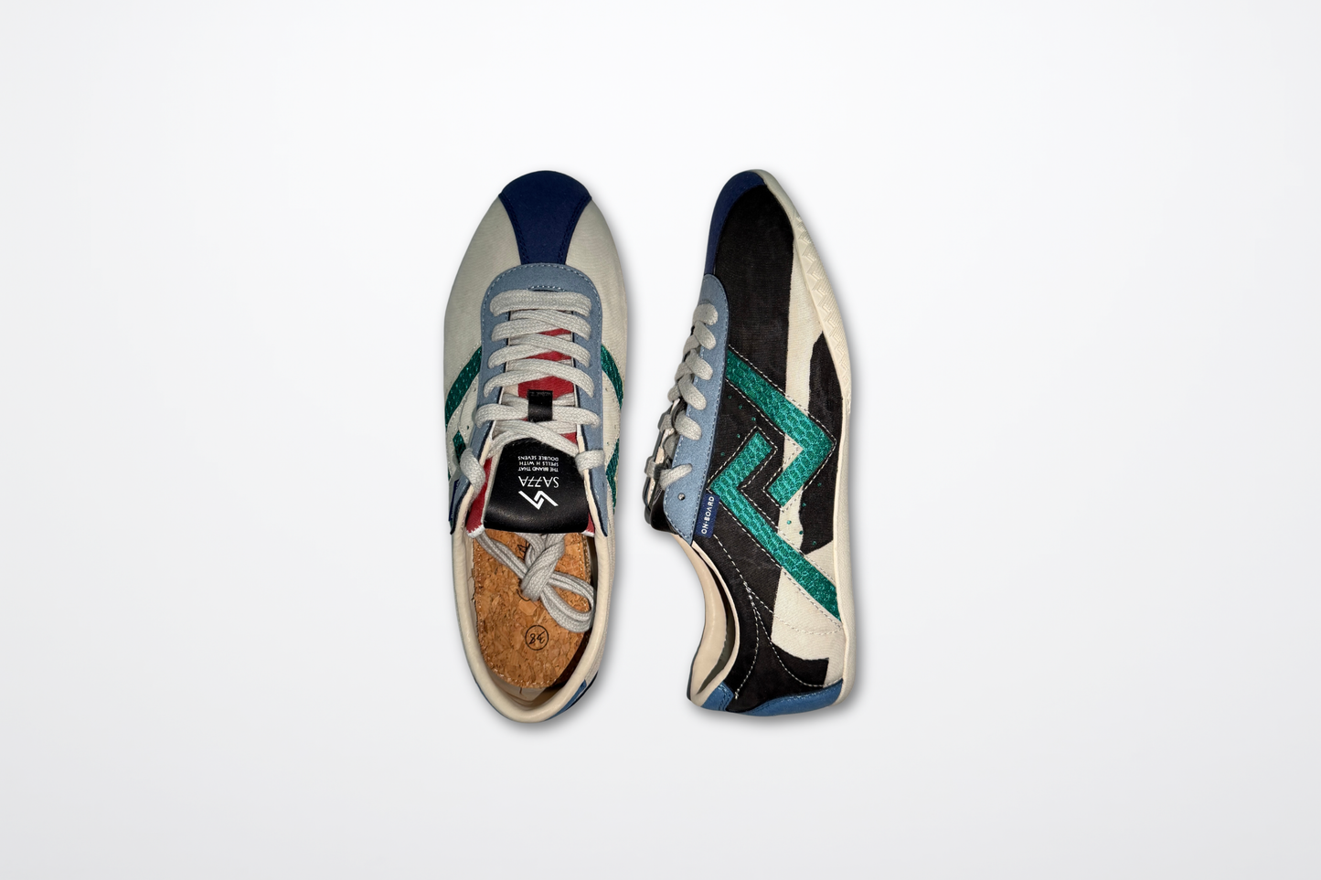 SA77A AMOY Yin (☷) – Up-cycled Sail Sneakers